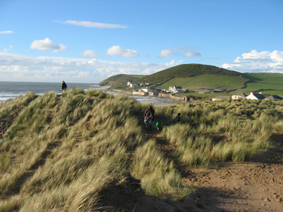 The dunes at Croyde Bay
