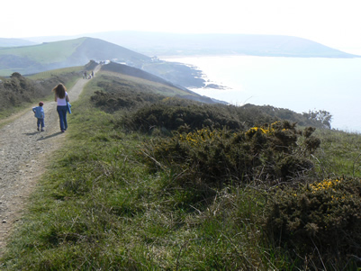 Walking back to Croyde from Baggy Point