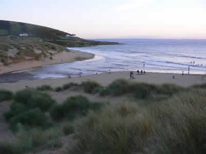 Croyde Beach from the dunes