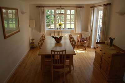dining room, opening to patio